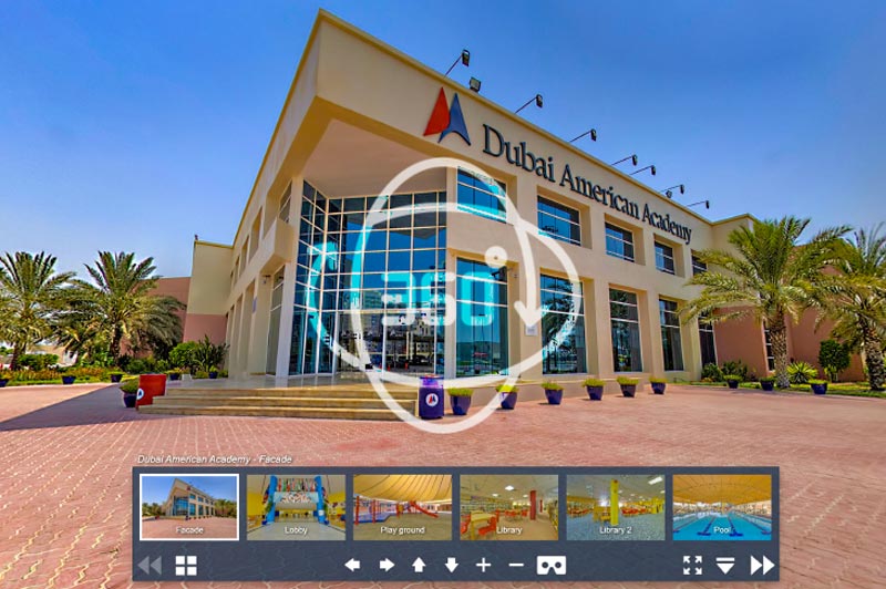 GEMS American Academy, 360 Virtual Tours Photography Dubai